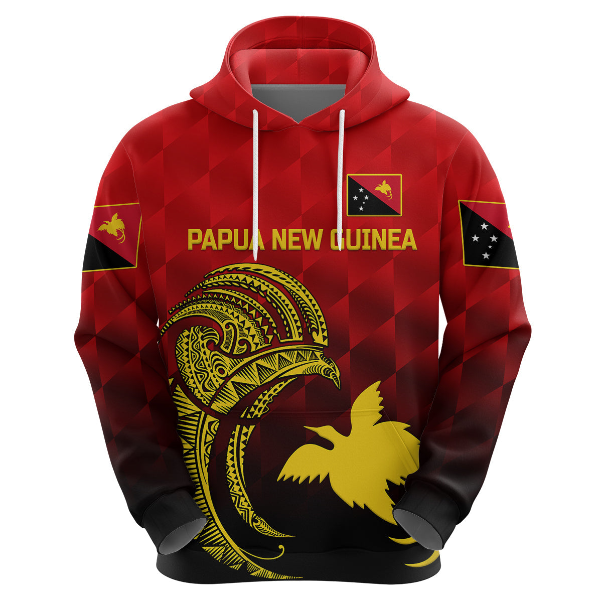 Custom Papua New Guinea Barramundis CrickeHoodie Birds Of Paradise Paradisaea Raggiana Original Red LT8