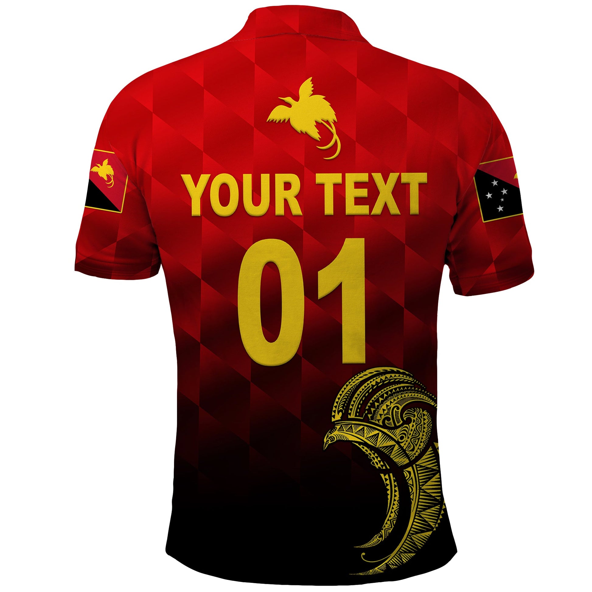 Custom Papua New Guinea Barramundis Cricket Polo Shirt Birds Of Paradise Paradisaea Raggiana Original Red LT8