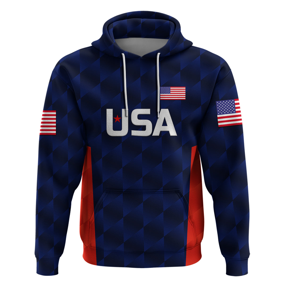 Custom United States National CrickeHoodie Team USA Cricket Navy LT8