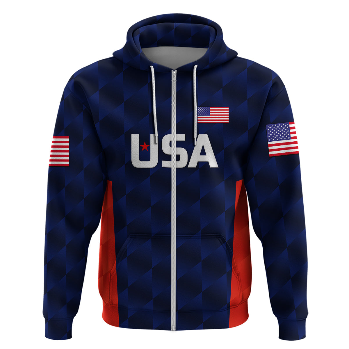 Custom United States National CrickeHoodie Team USA Cricket Navy LT8