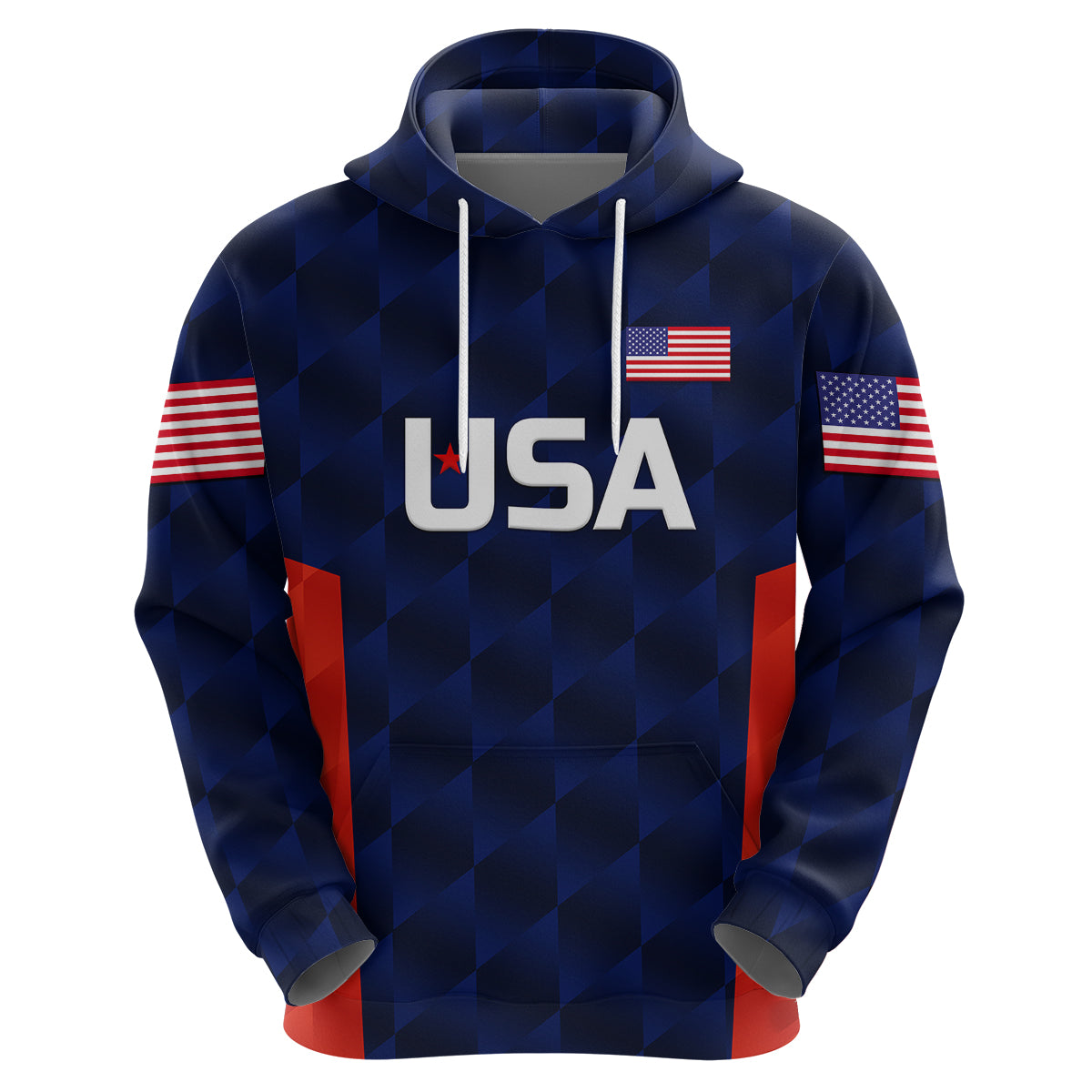 Custom United States National CrickeHoodie Team USA Cricket Navy LT8