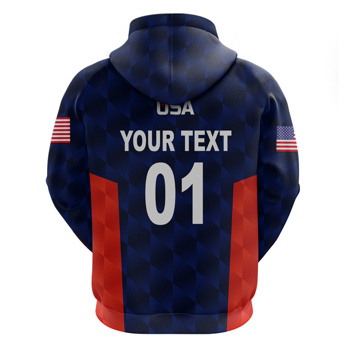 Custom United States National CrickeHoodie Team USA Cricket Navy LT8