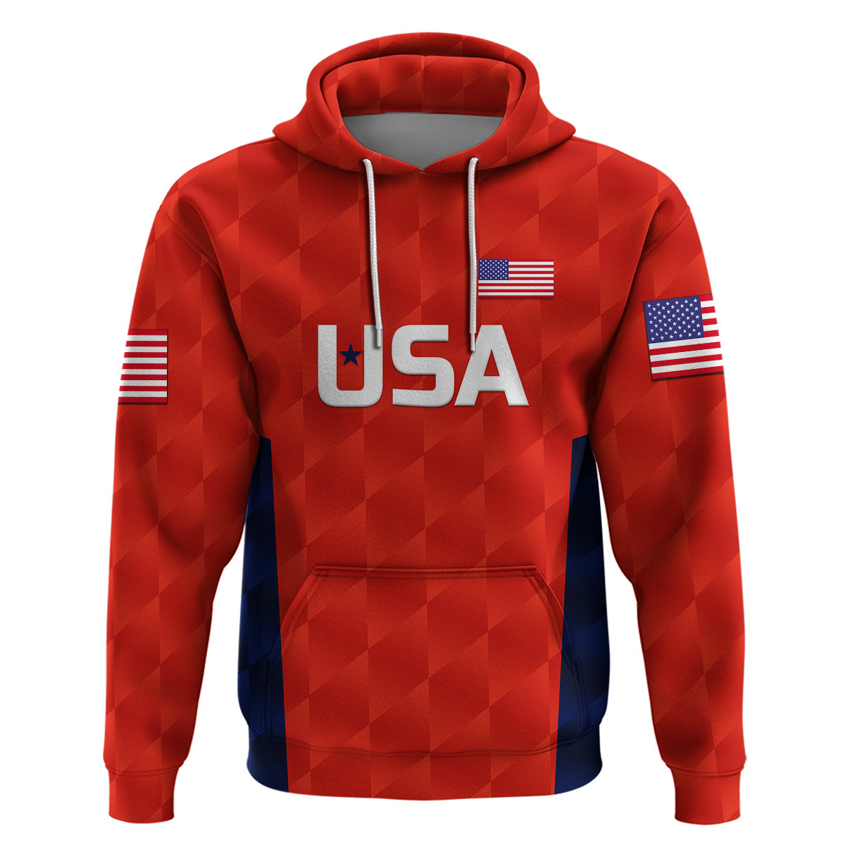 Custom United States National CrickeHoodie Team USA Cricket Red LT8