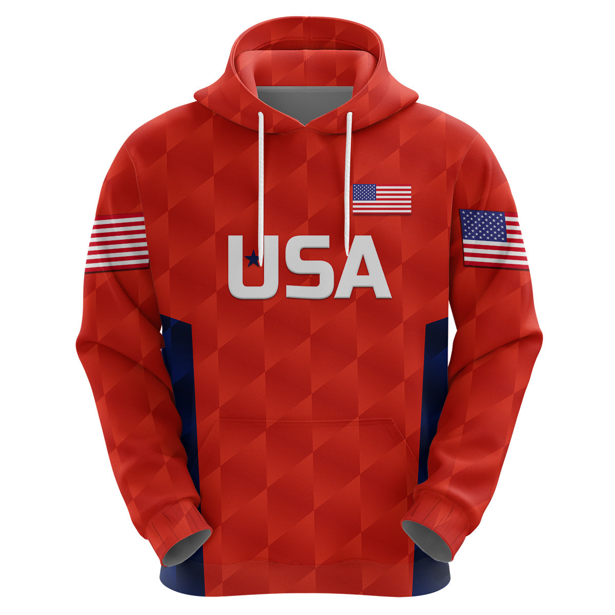 Custom United States National CrickeHoodie Team USA Cricket Red LT8