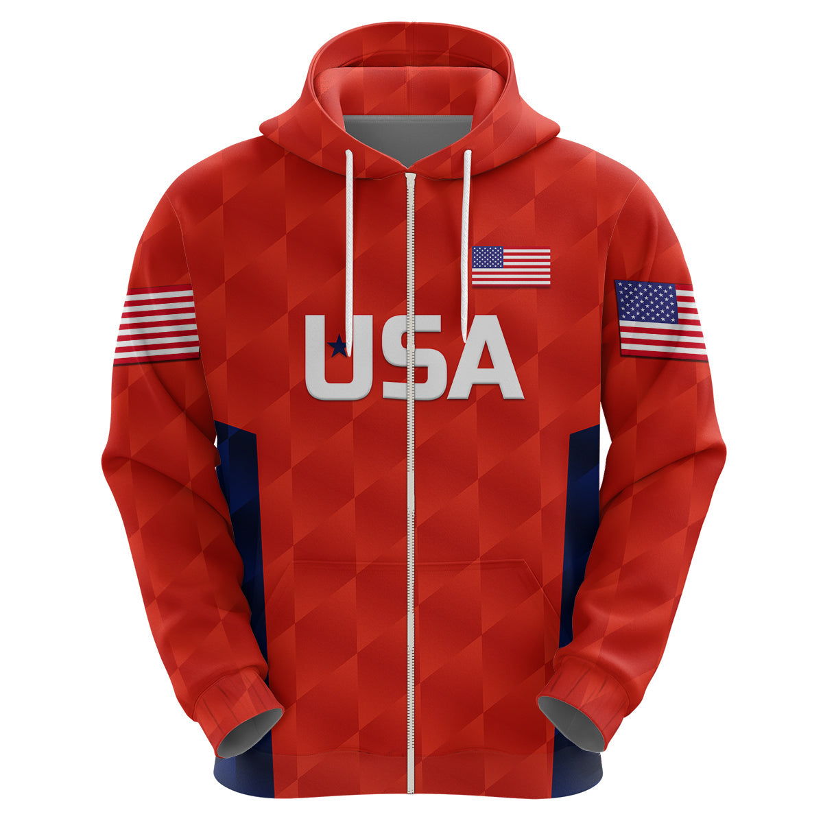 Custom United States National CrickeHoodie Team USA Cricket Red LT8