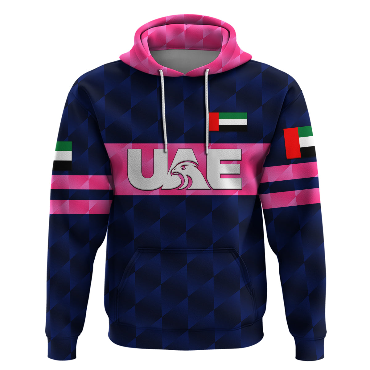 Custom United Arab Emirates UAE CrickeHoodie Falcon Unique Navy LT8