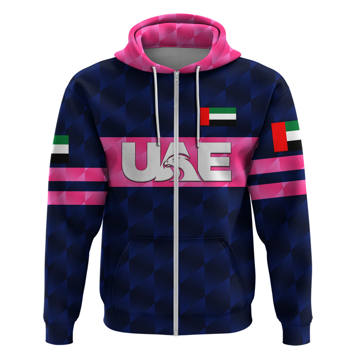 Custom United Arab Emirates UAE CrickeHoodie Falcon Unique Navy LT8