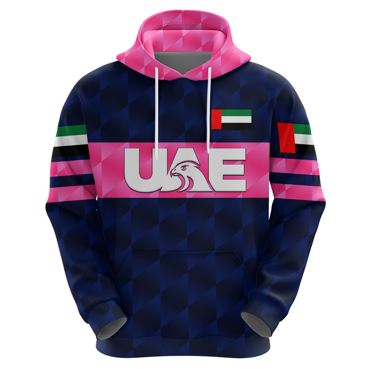 Custom United Arab Emirates UAE CrickeHoodie Falcon Unique Navy LT8
