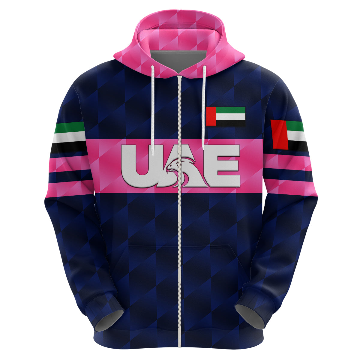 Custom United Arab Emirates UAE CrickeHoodie Falcon Unique Navy LT8