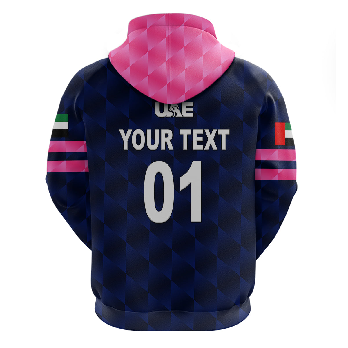 Custom United Arab Emirates UAE CrickeHoodie Falcon Unique Navy LT8