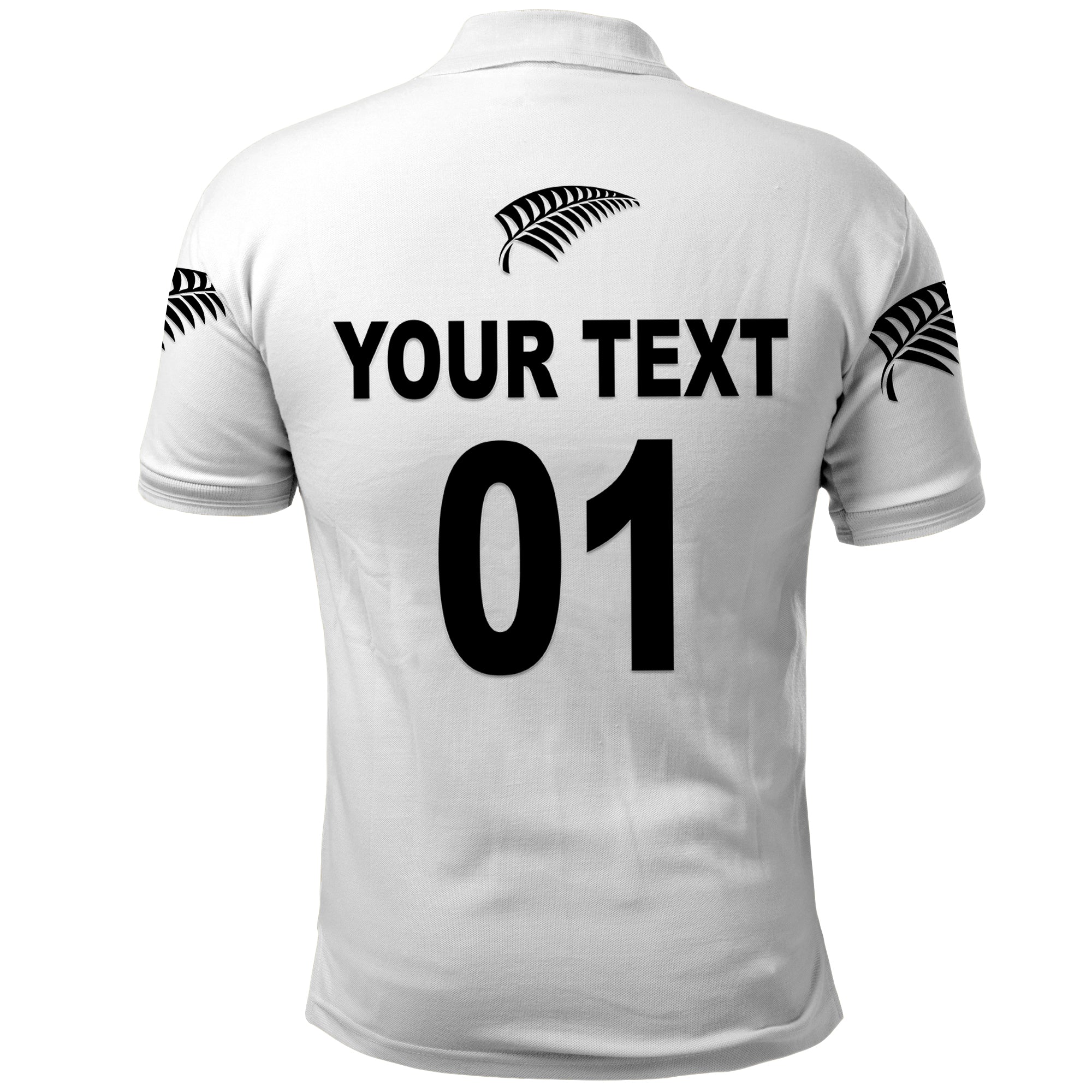 Custom New Zealand Cricket Polo Shirt Silver Fern Unique White LT8