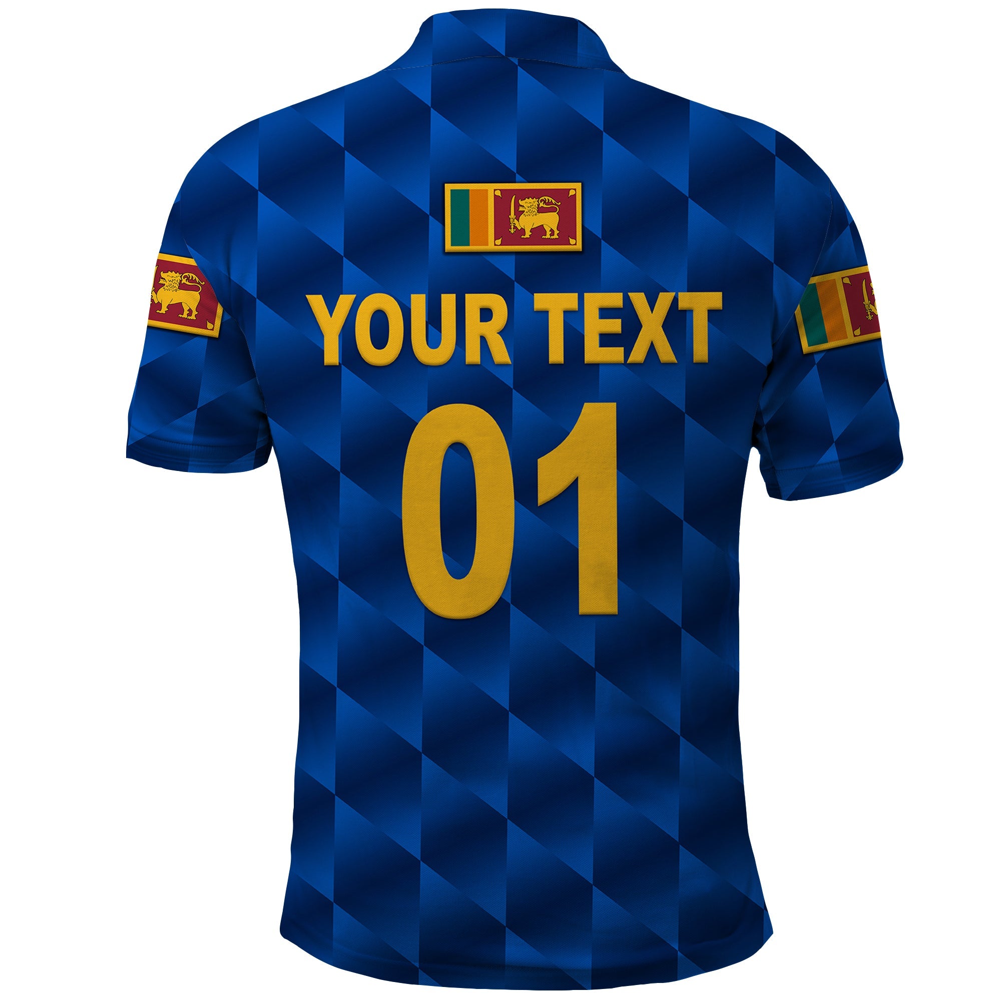 Custom Sri Lanka Cricket Polo Shirt The Lions Unique Blue LT8