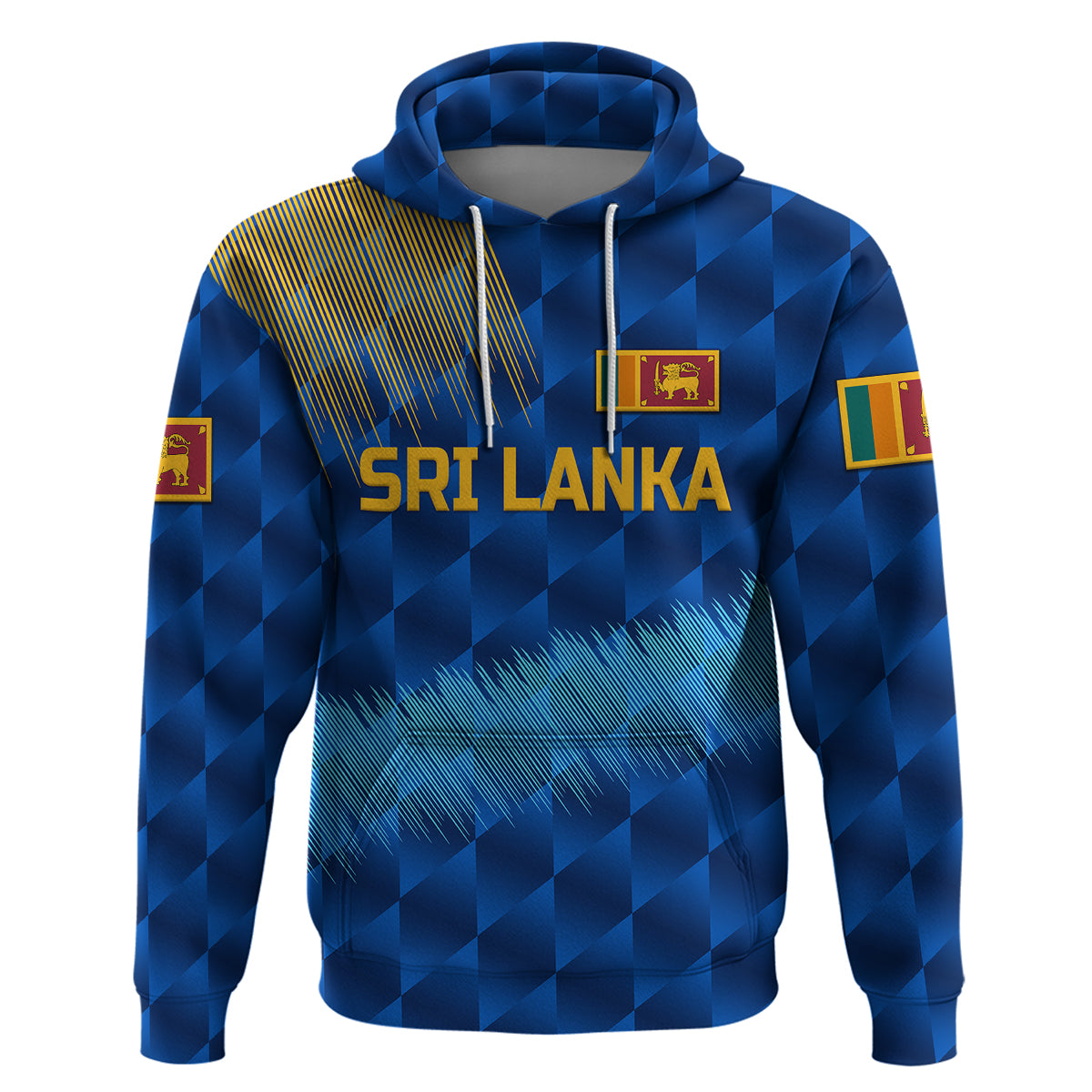 Custom Sri Lanka CrickeHoodie The Lions Special Blue LT8