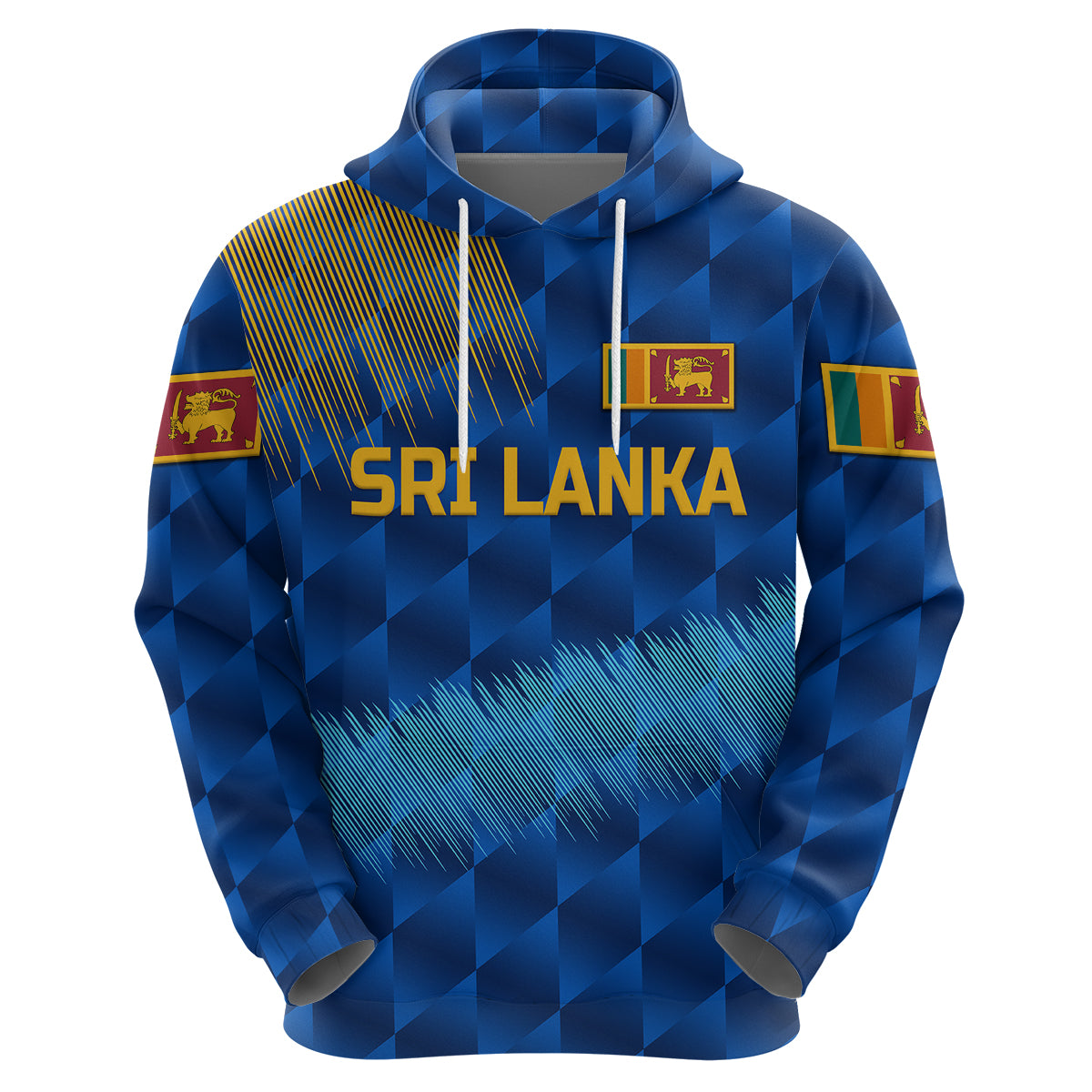 Custom Sri Lanka CrickeHoodie The Lions Special Blue LT8