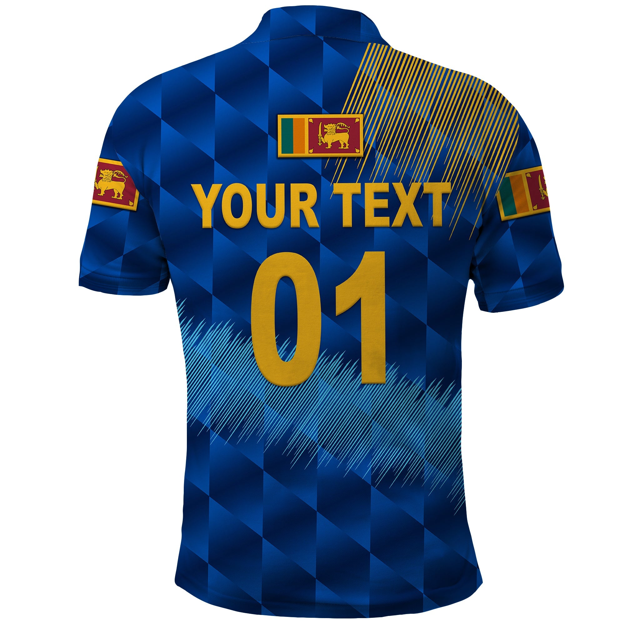 Custom Sri Lanka Cricket Polo Shirt The Lions Special Blue LT8