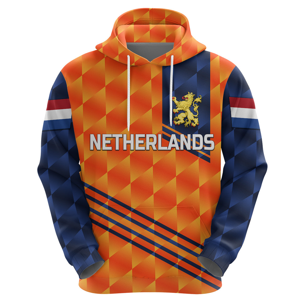 Custom Netherlands Cricket Dutch Lion Hoodie Special Orange LT8