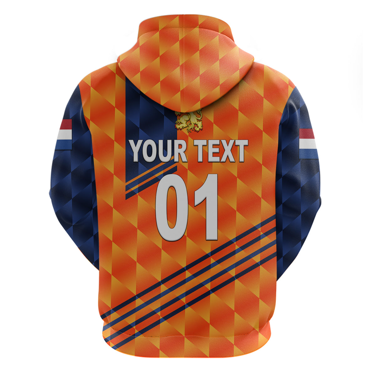 Custom Netherlands Cricket Dutch Lion Hoodie Special Orange LT8