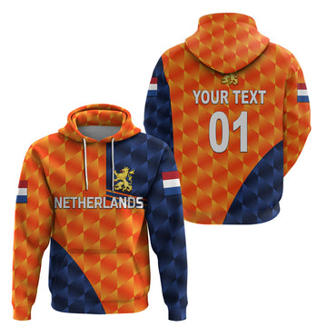 Custom Netherlands Cricket Dutch Lion Hoodie Pride Version Orange LT8