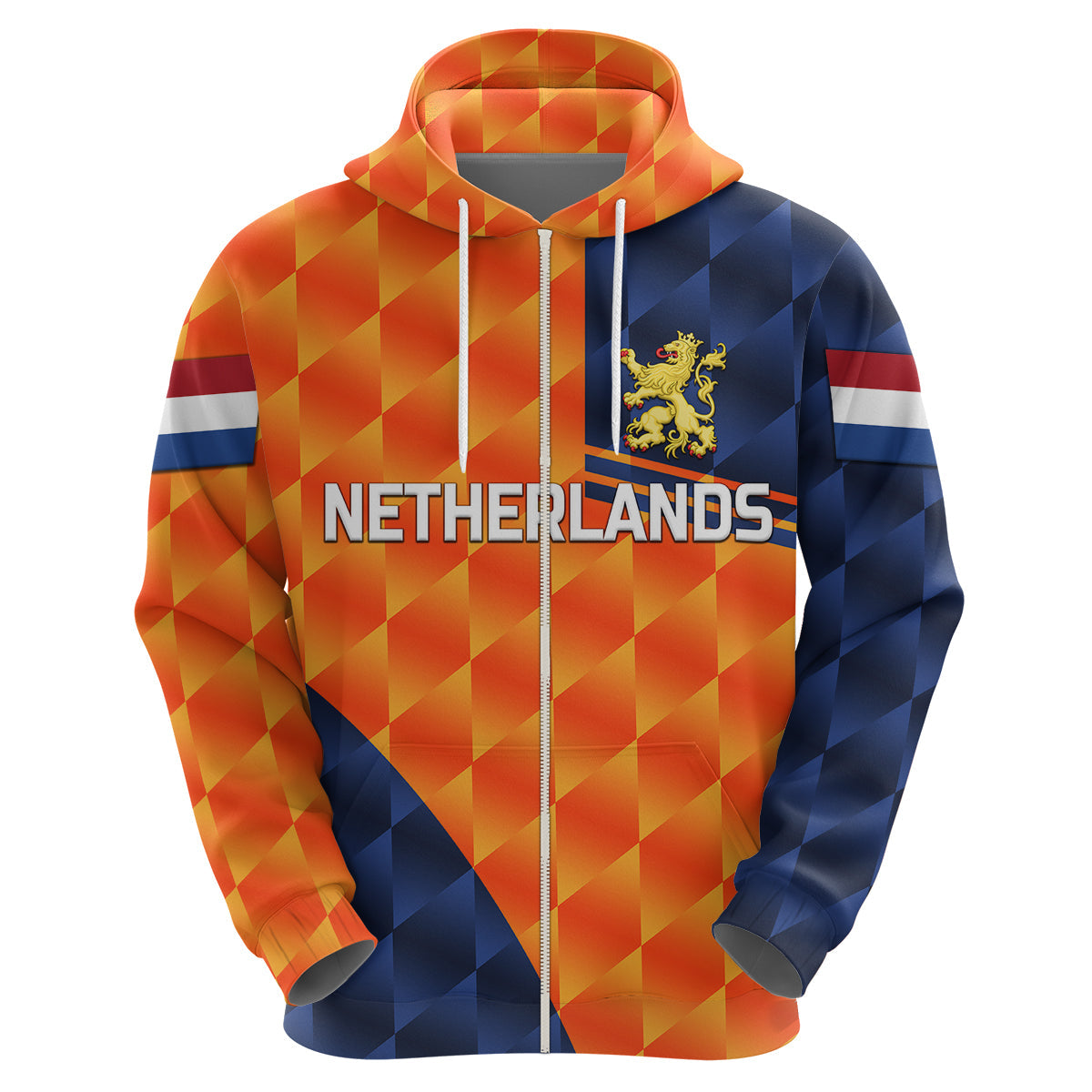 Custom Netherlands Cricket Dutch Lion Hoodie Pride Version Orange LT8