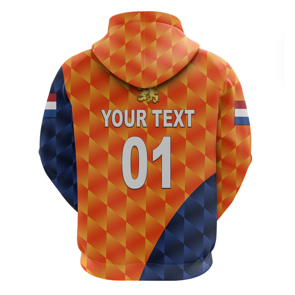 Custom Netherlands Cricket Dutch Lion Hoodie Pride Version Orange LT8