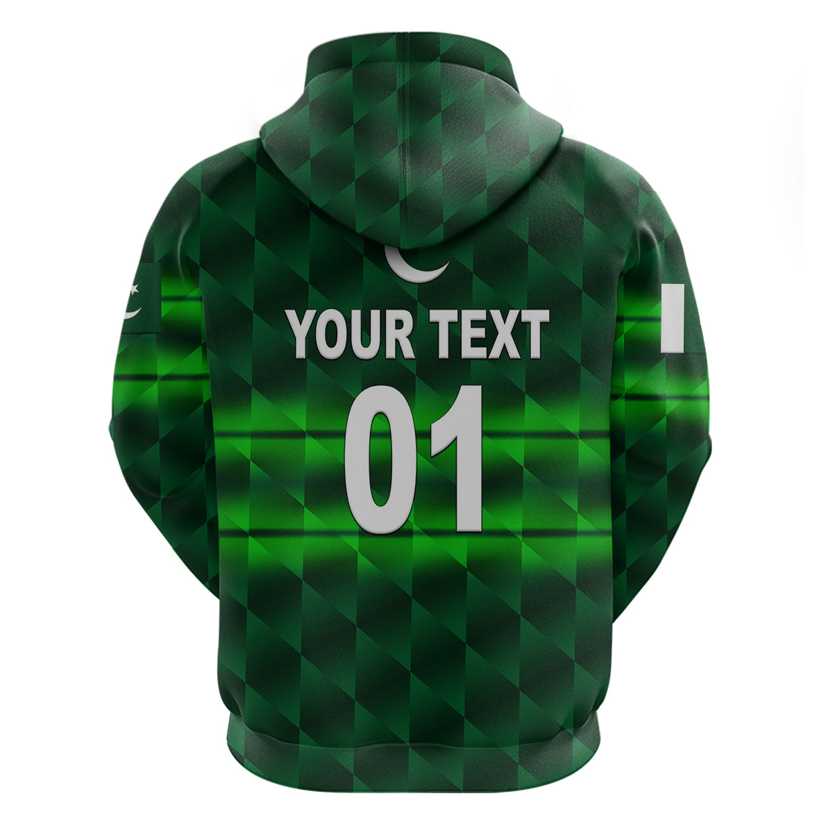 Custom Pakistan CrickeHoodie Pak Shaheens Unique Dark Green LT8