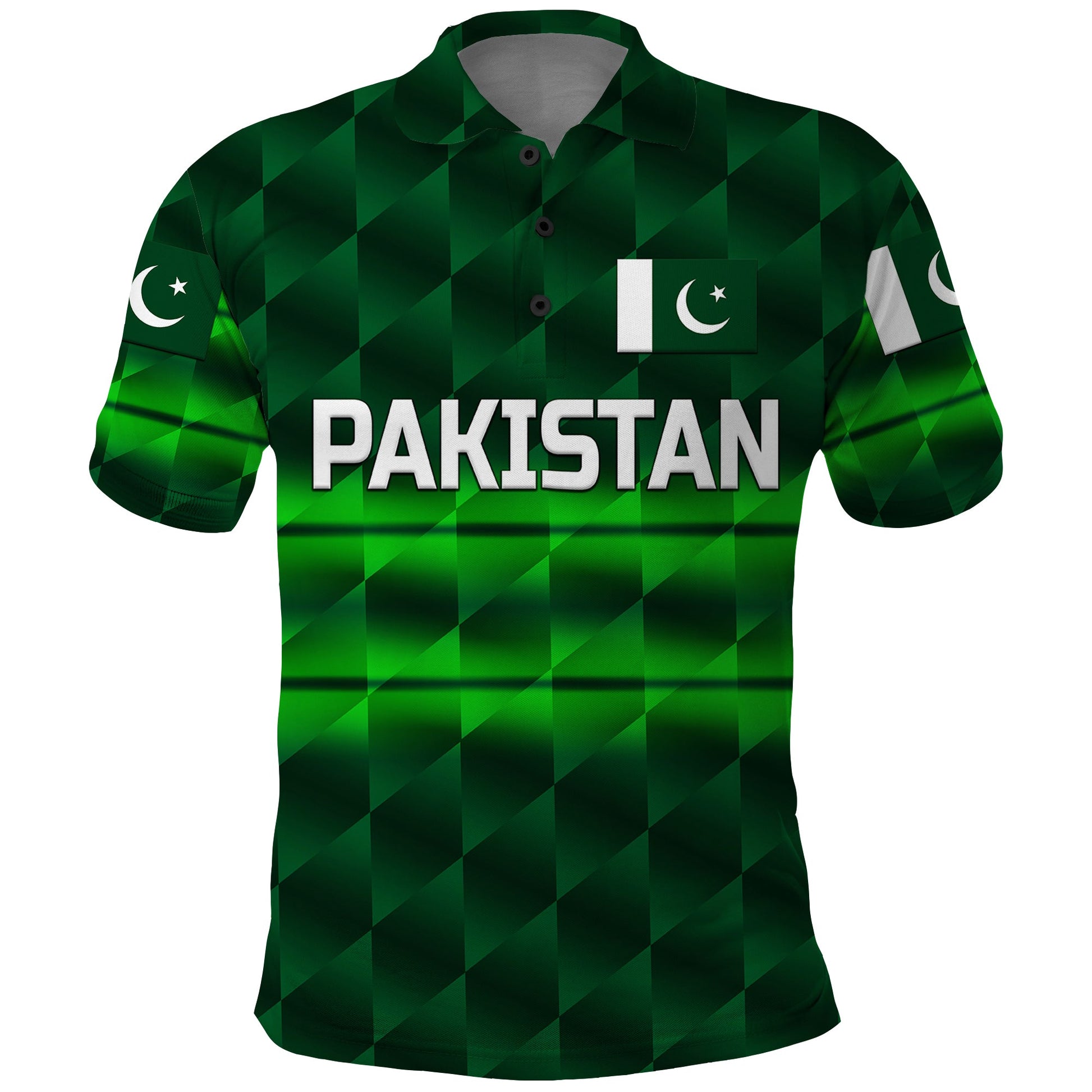 Custom Pakistan Cricket Polo Shirt Pak Shaheens Unique Dark Green LT8