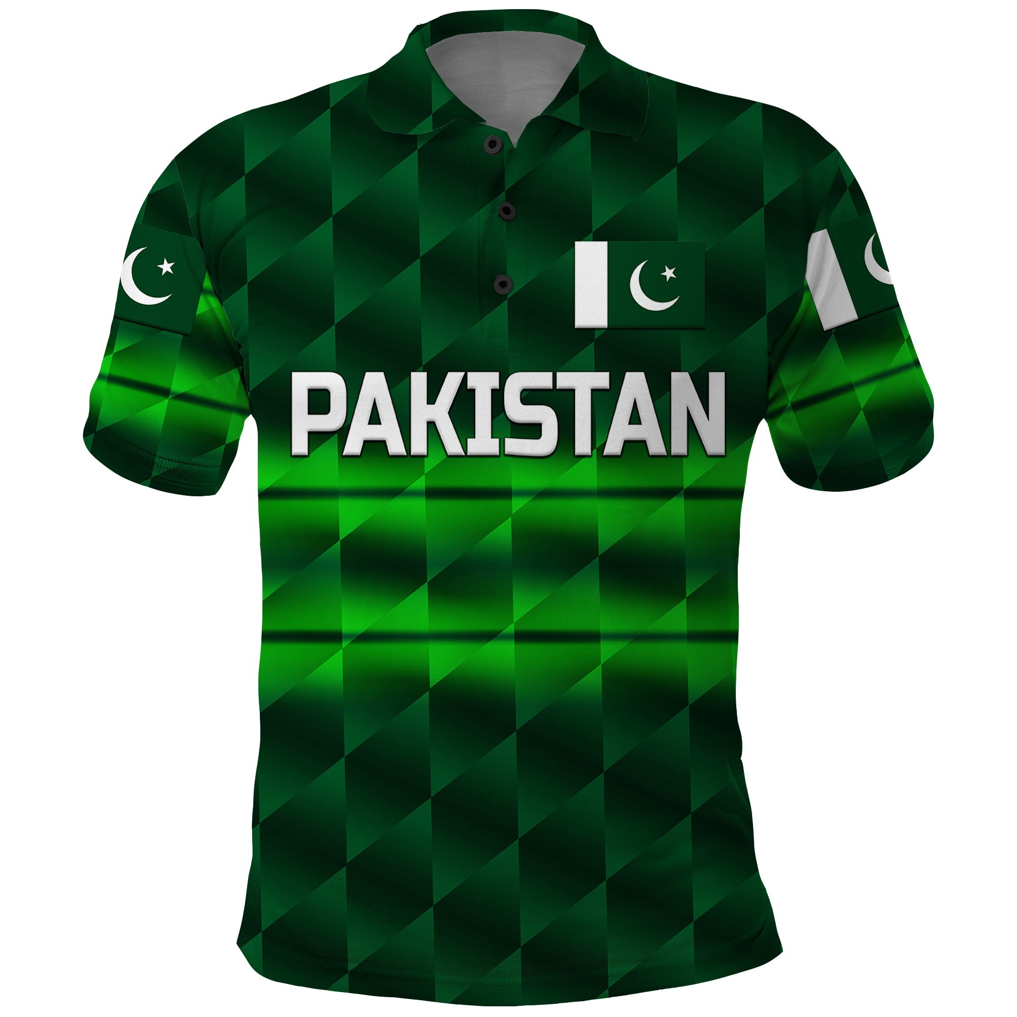 Custom Pakistan Cricket Polo Shirt Pak Shaheens Unique Dark Green LT8