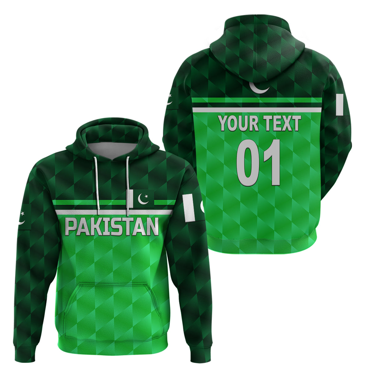 Custom Pakistan CrickeHoodie Pak Shaheens Unique Green LT8