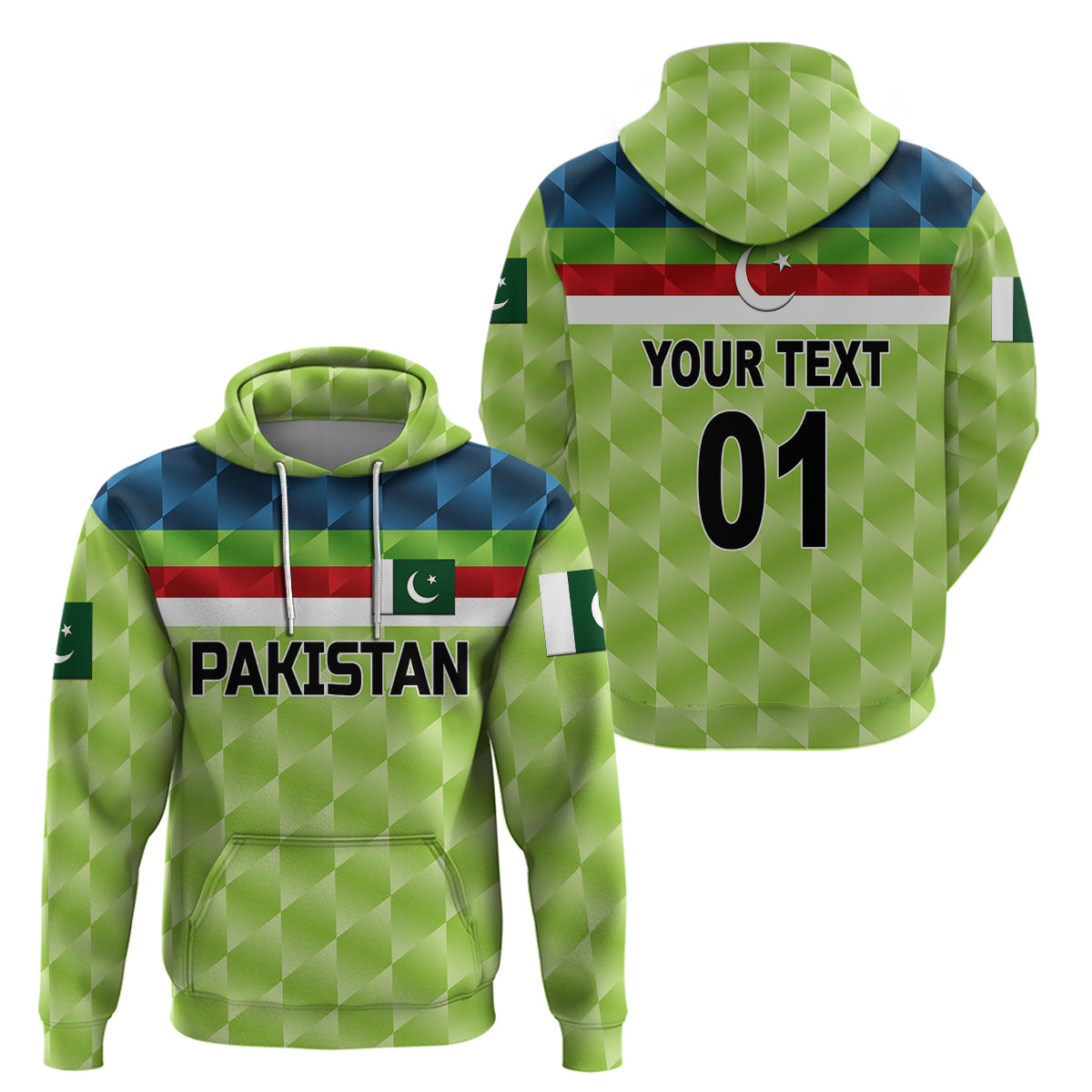 Custom Pakistan CrickeHoodie Pak Shaheens Pride 1992 Champions LT8