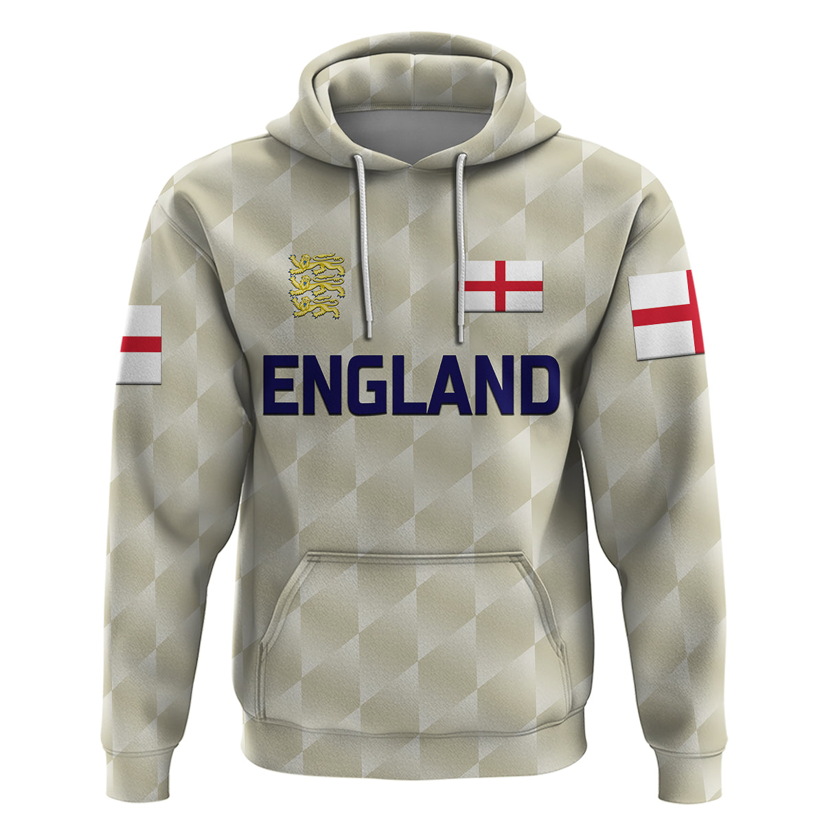Custom England CrickeHoodie Unique Beige LT8