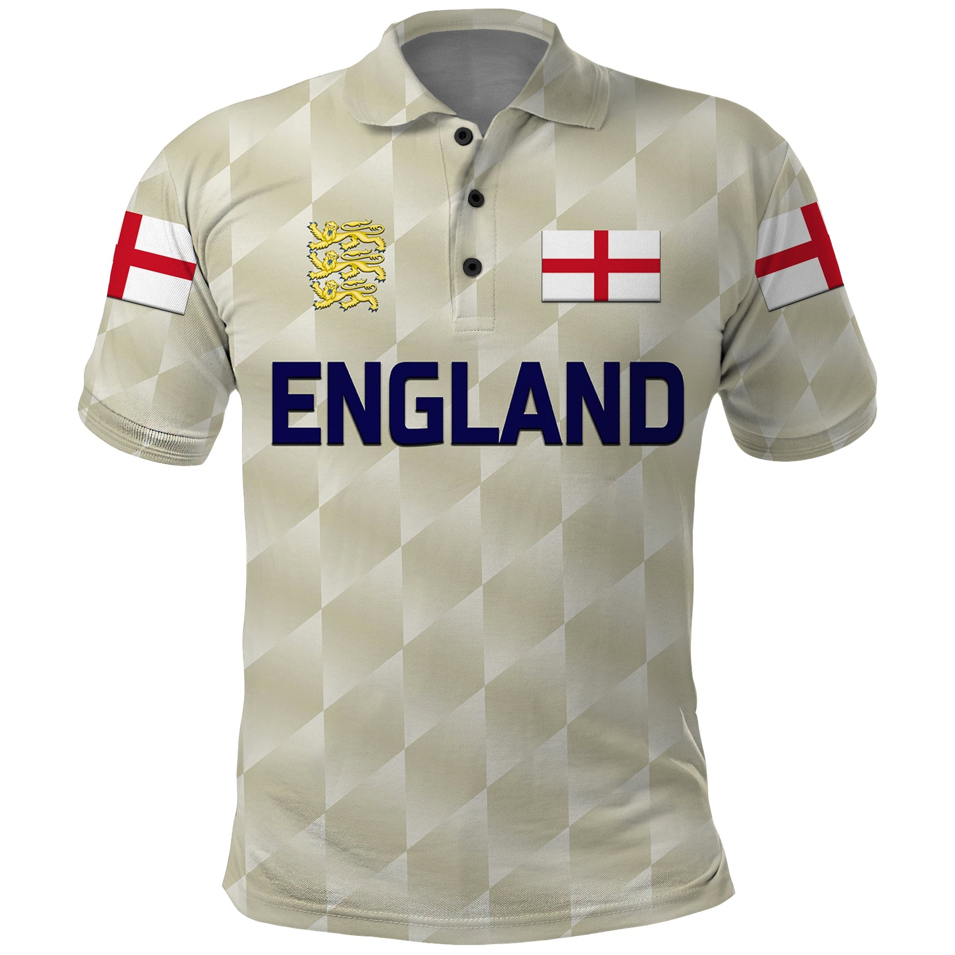 Custom England Cricket Polo Shirt Unique Beige LT8