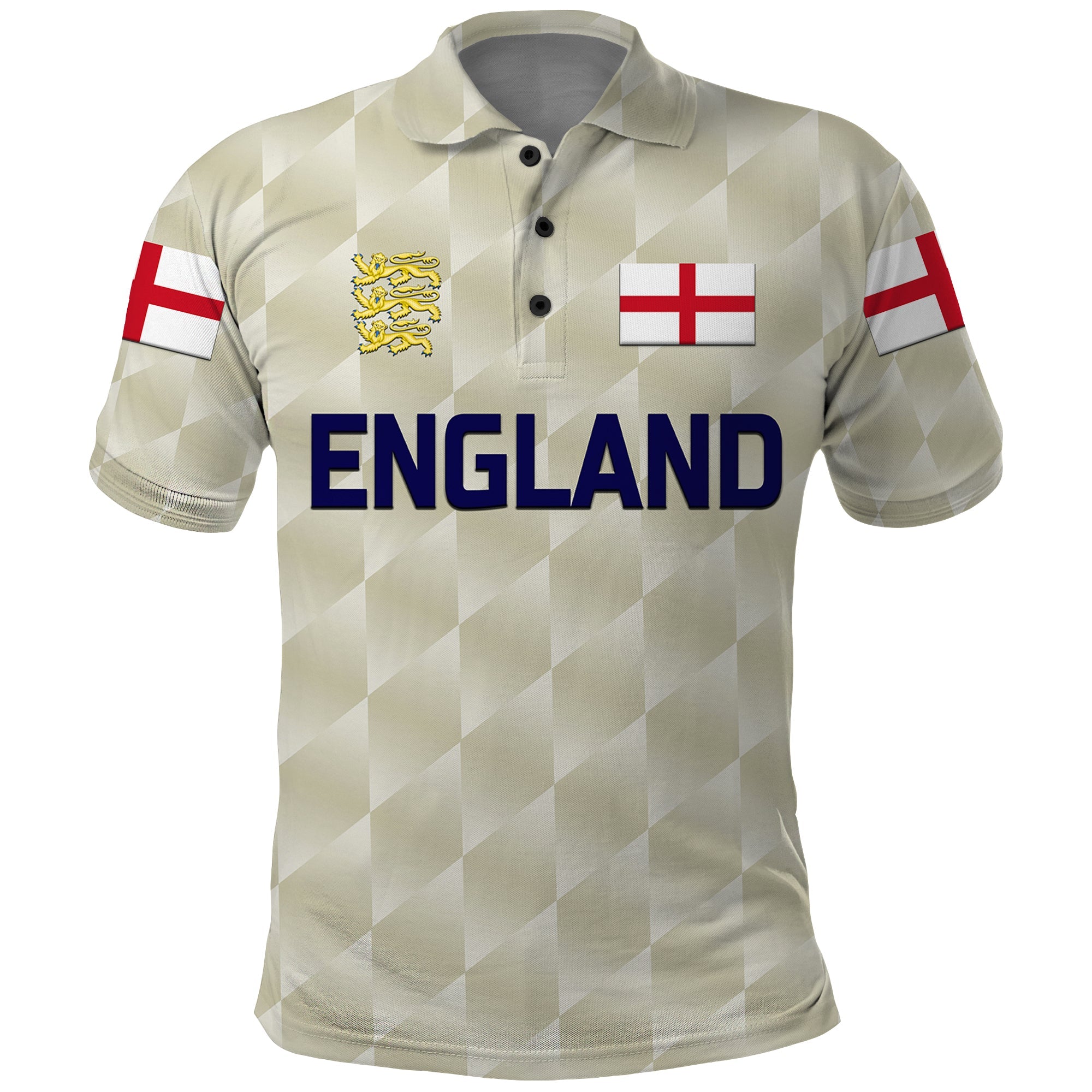 Custom England Cricket Polo Shirt Unique Beige LT8