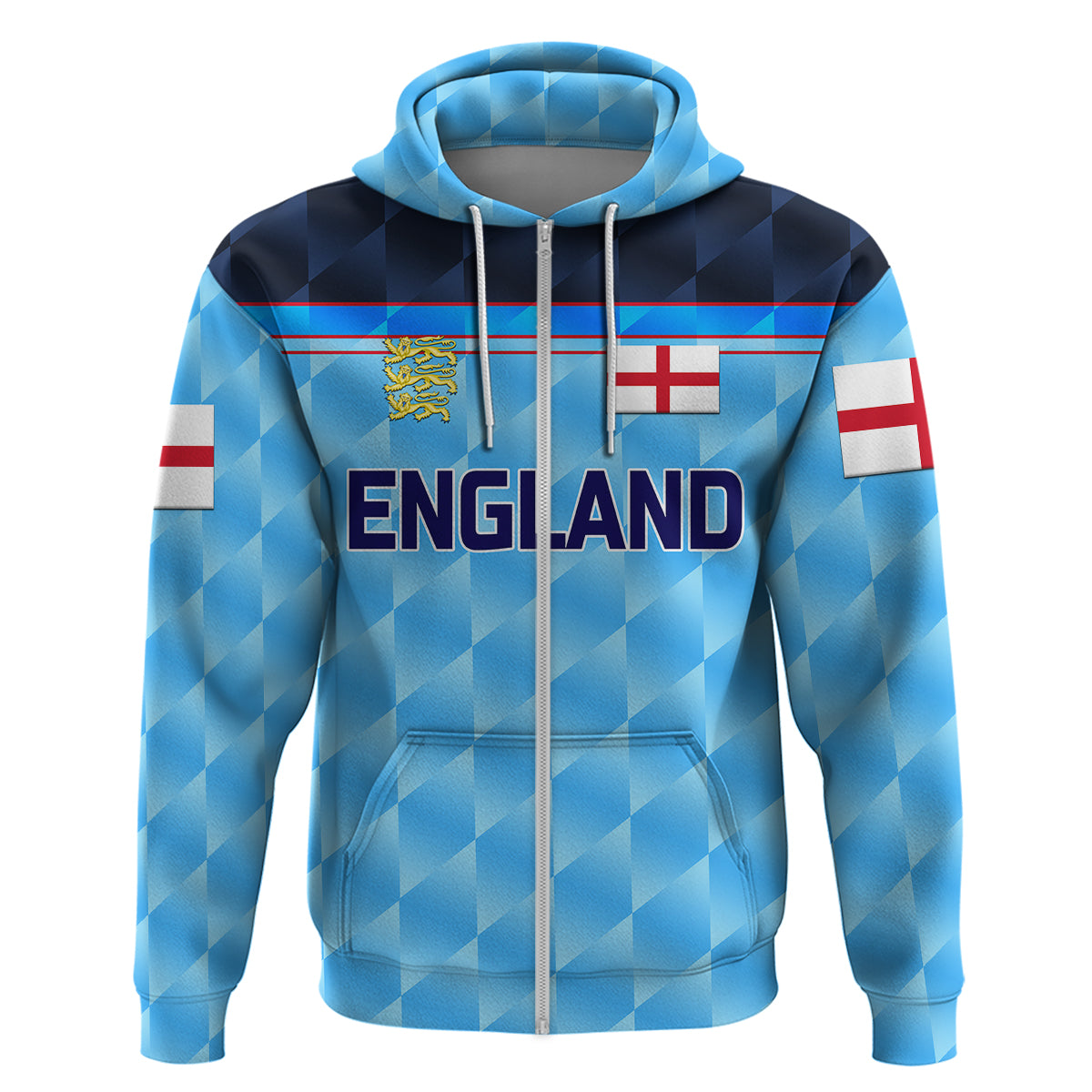 Custom England CrickeHoodie Unique Blue LT8