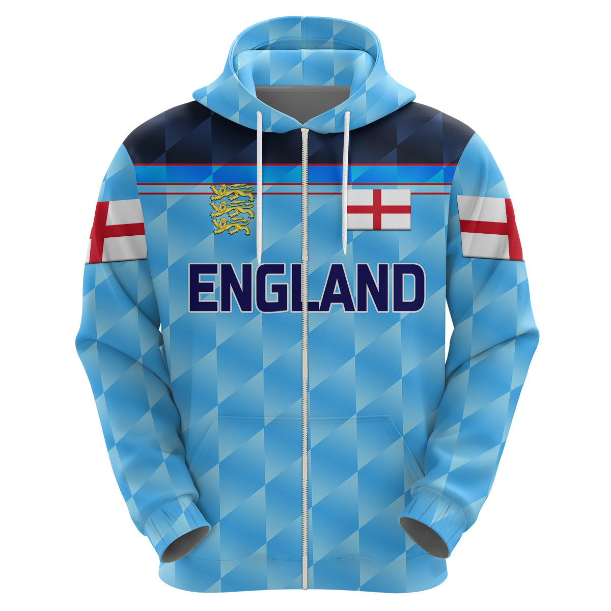 Custom England CrickeHoodie Unique Blue LT8