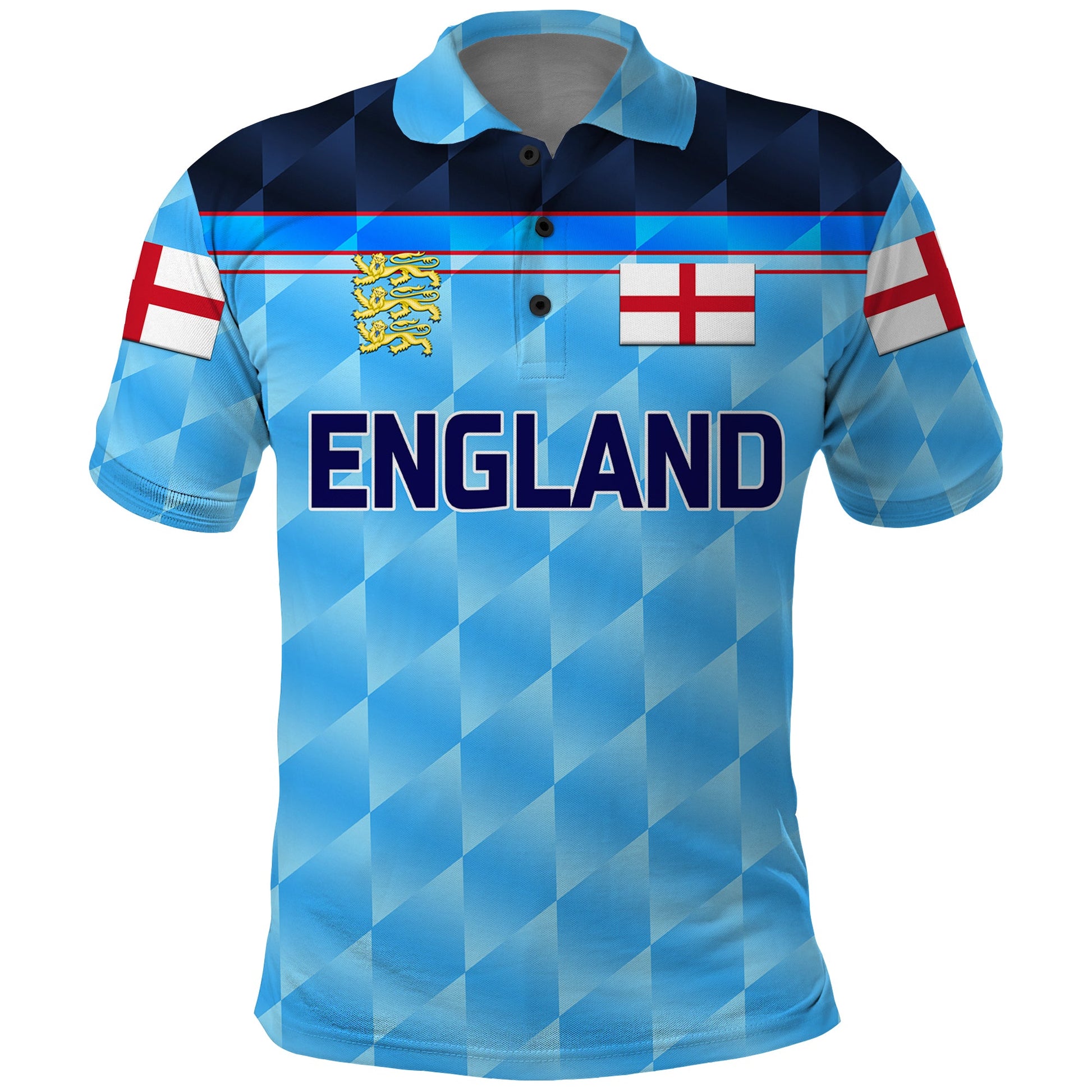 Custom England Cricket Polo Shirt Unique Blue LT8