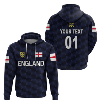 Custom England CrickeHoodie Unique Navy LT8