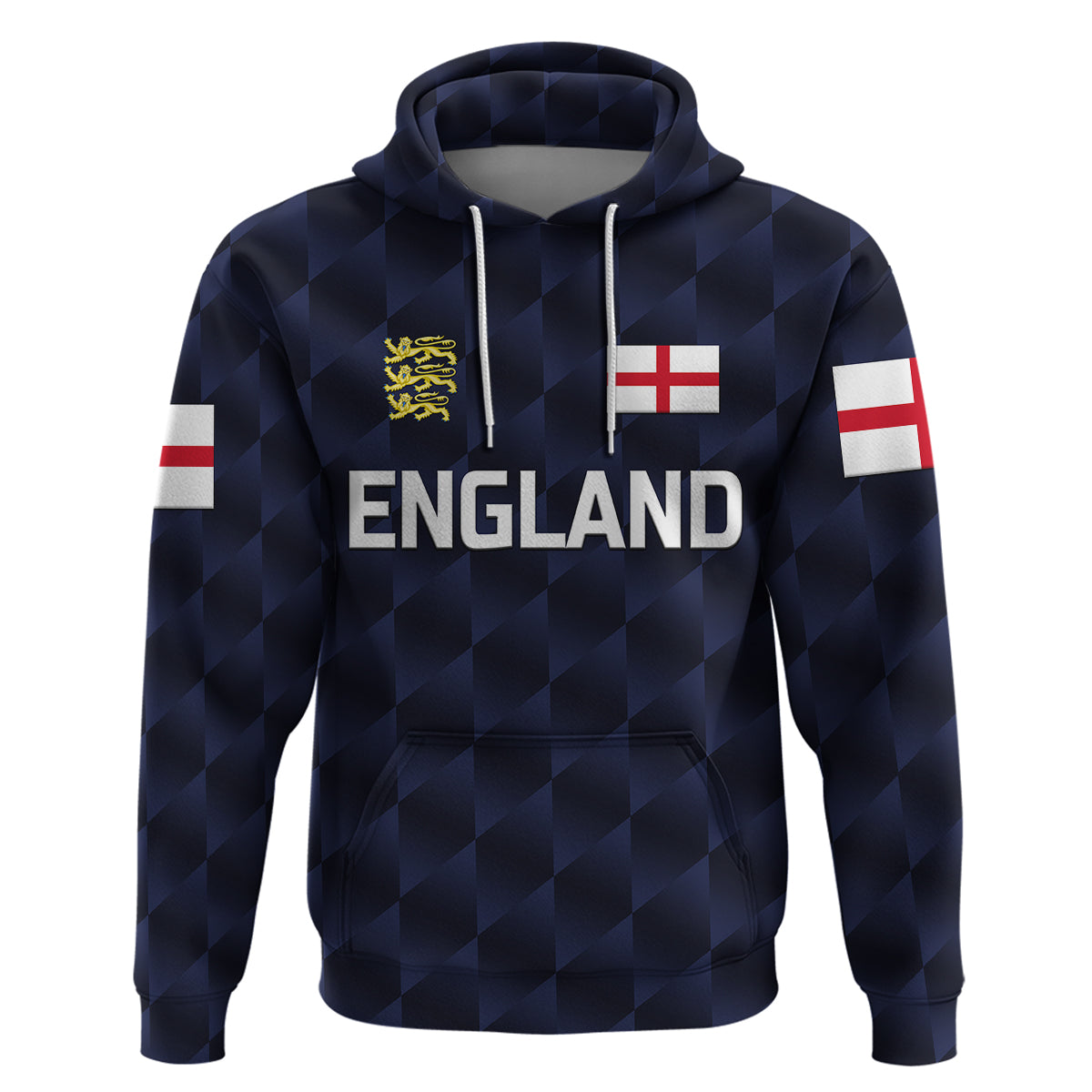 Custom England CrickeHoodie Unique Navy LT8