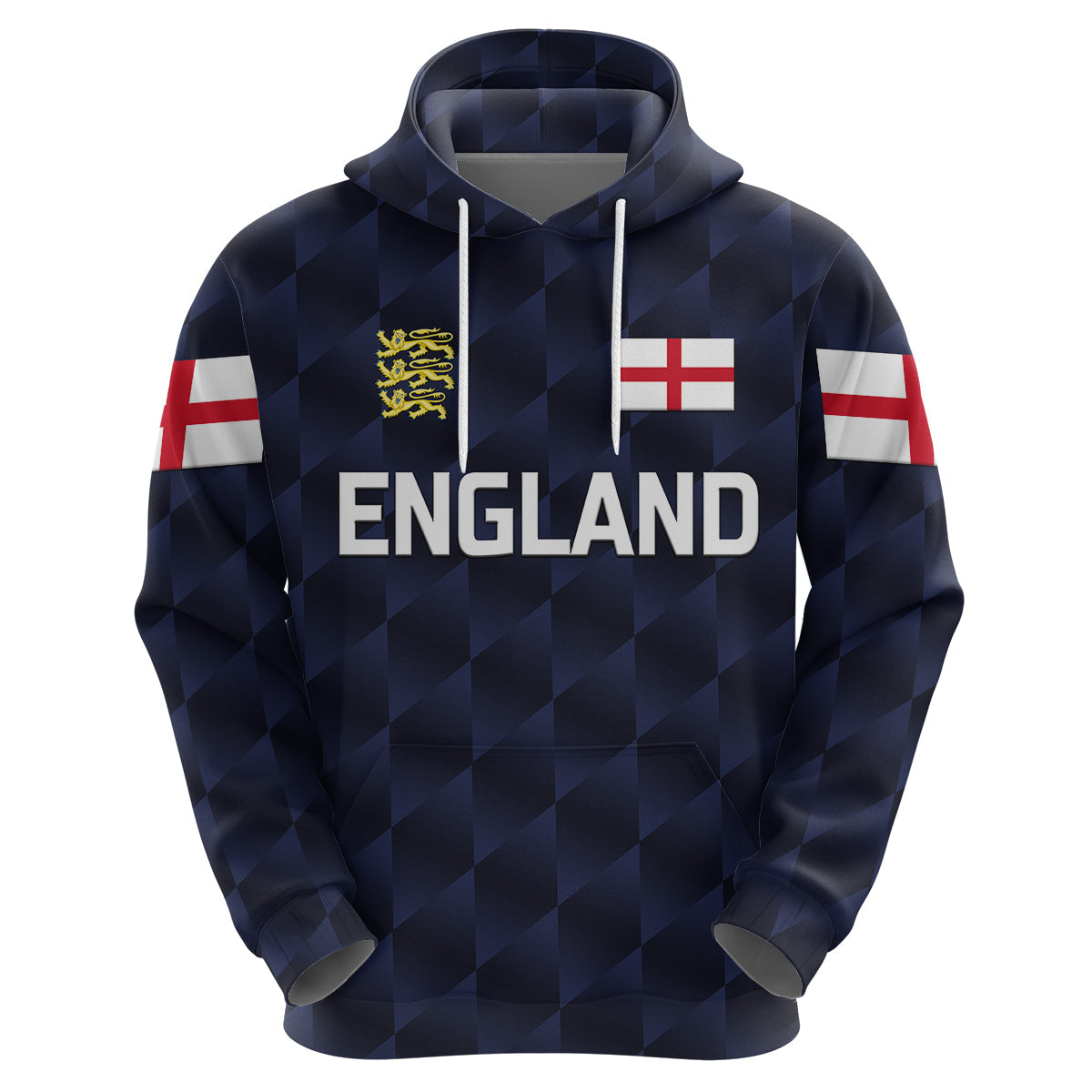 Custom England CrickeHoodie Unique Navy LT8