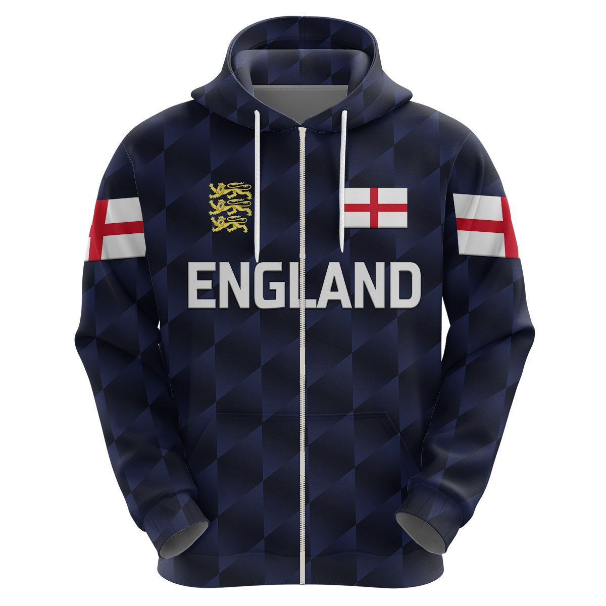 Custom England CrickeHoodie Unique Navy LT8