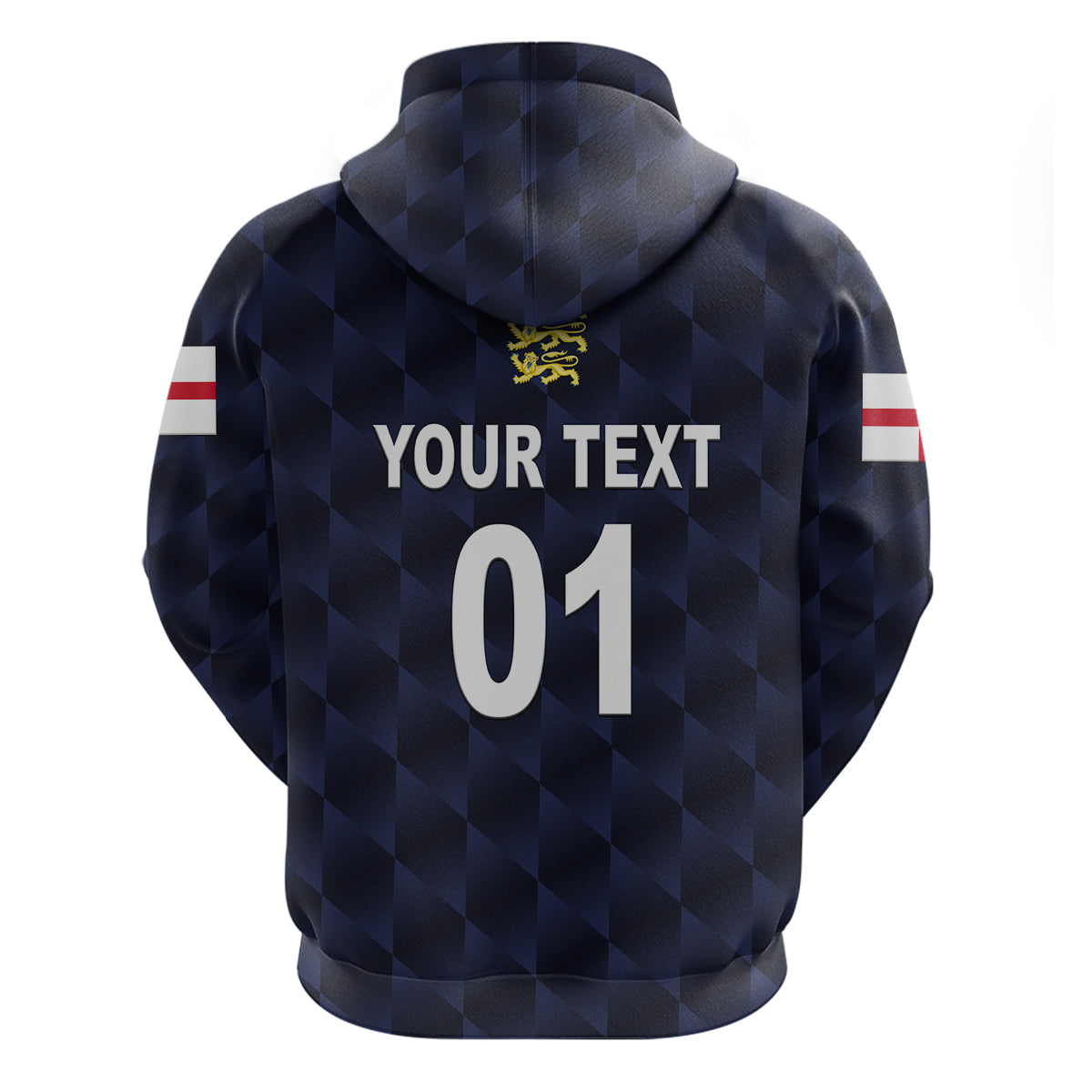 Custom England CrickeHoodie Unique Navy LT8
