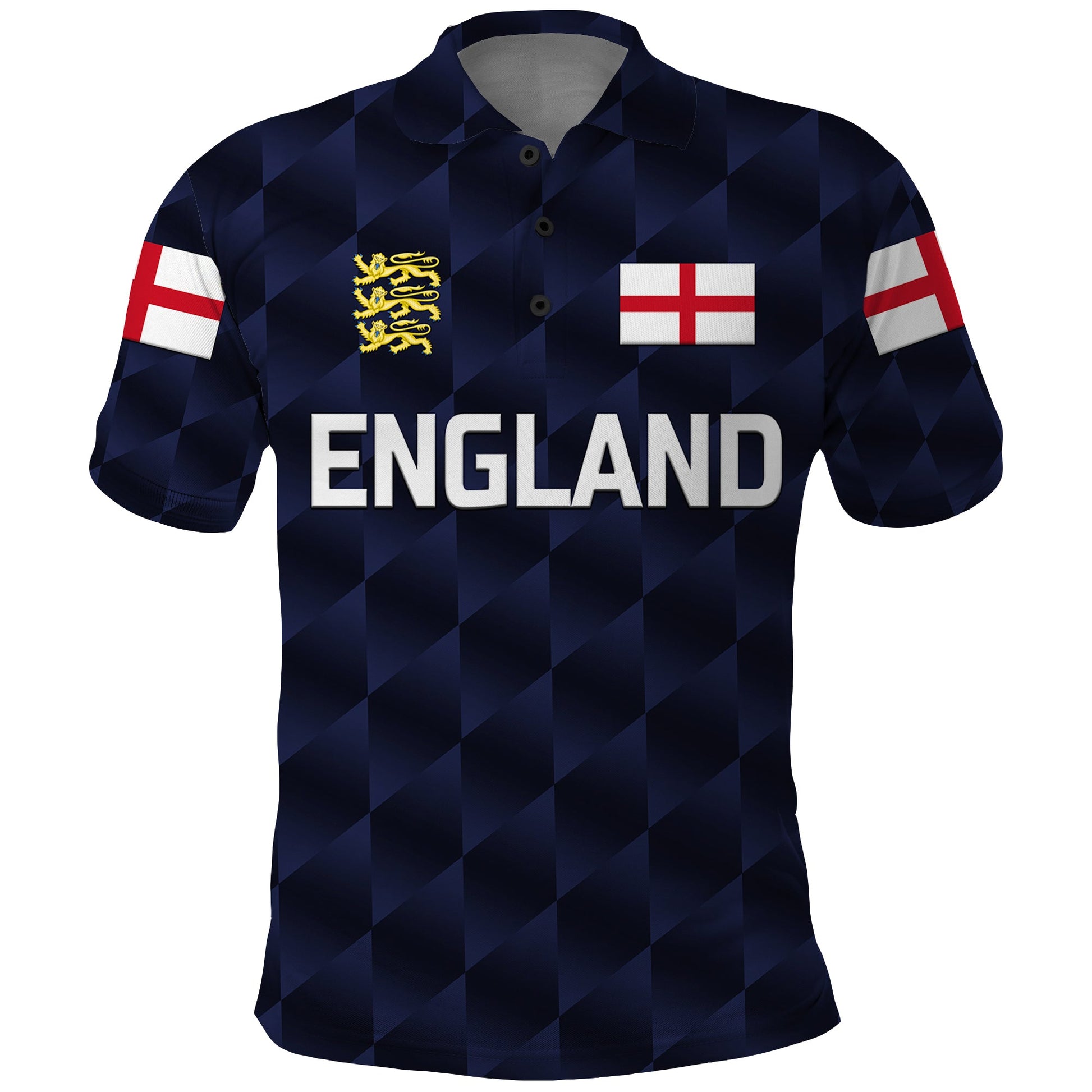 Custom England Cricket Polo Shirt Unique Navy LT8
