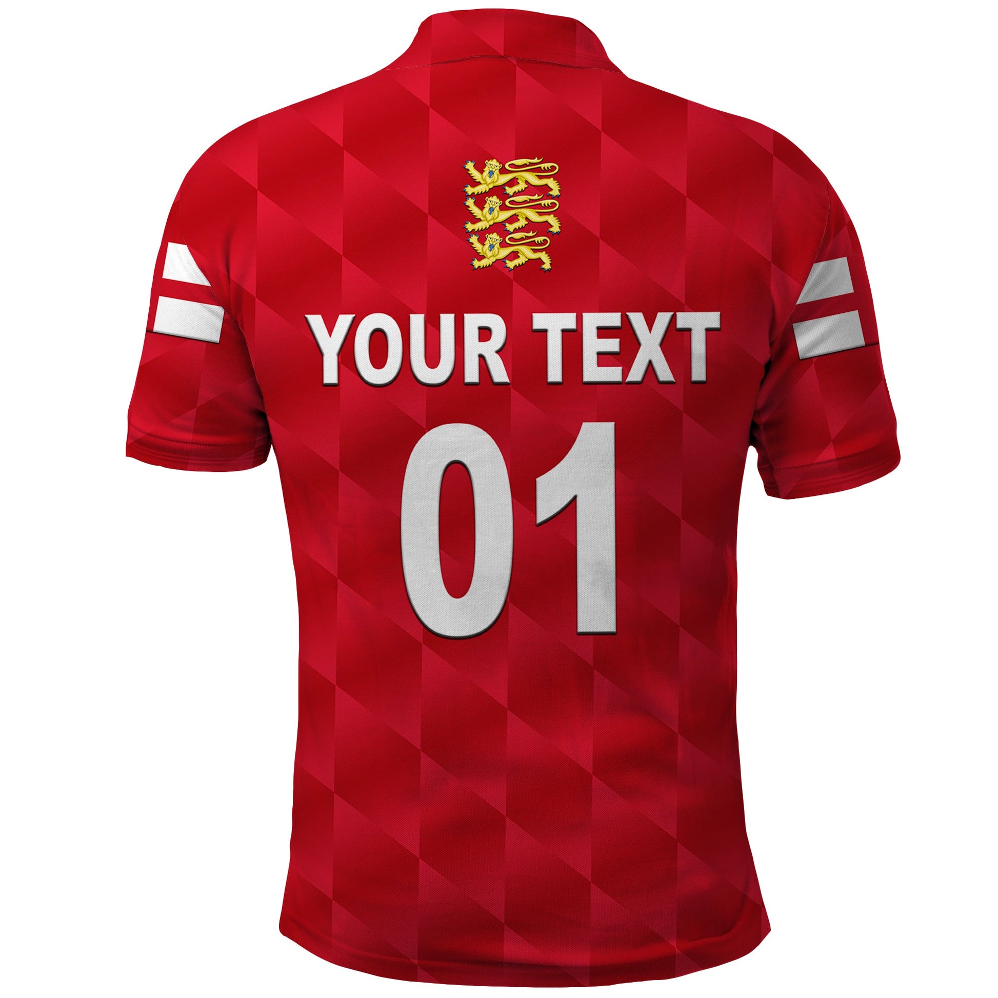 Custom England Cricket Polo Shirt Unique Red LT8