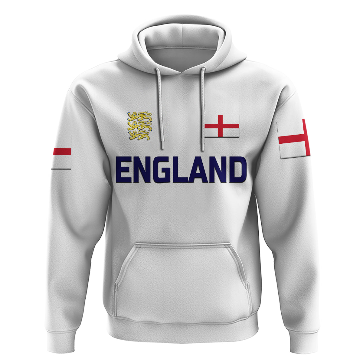 Custom England CrickeHoodie Unique White LT8