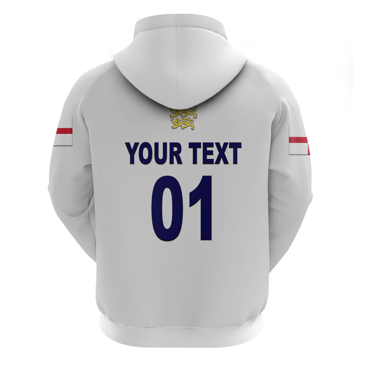 Custom England CrickeHoodie Unique White LT8