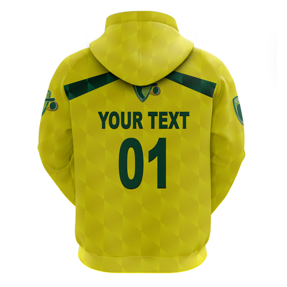 Custom Australia CrickeHoodie Aussie Unique Yellow LT8