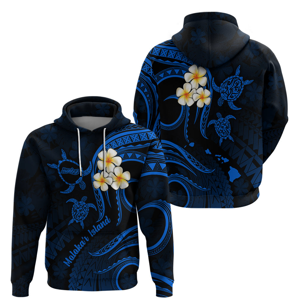 Hawaii Hoodie Molokai Islands Polynesian Sunset Plumeria Blue Vibe LT9