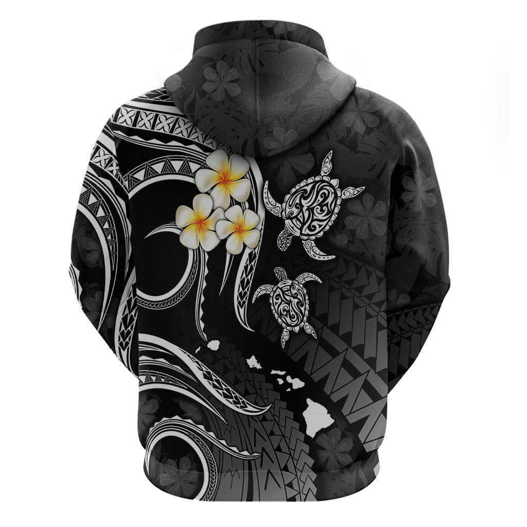 Polynesian Hawaii Hoodie Molokai Islands with Pacific Plumeria White Vibe LT9
