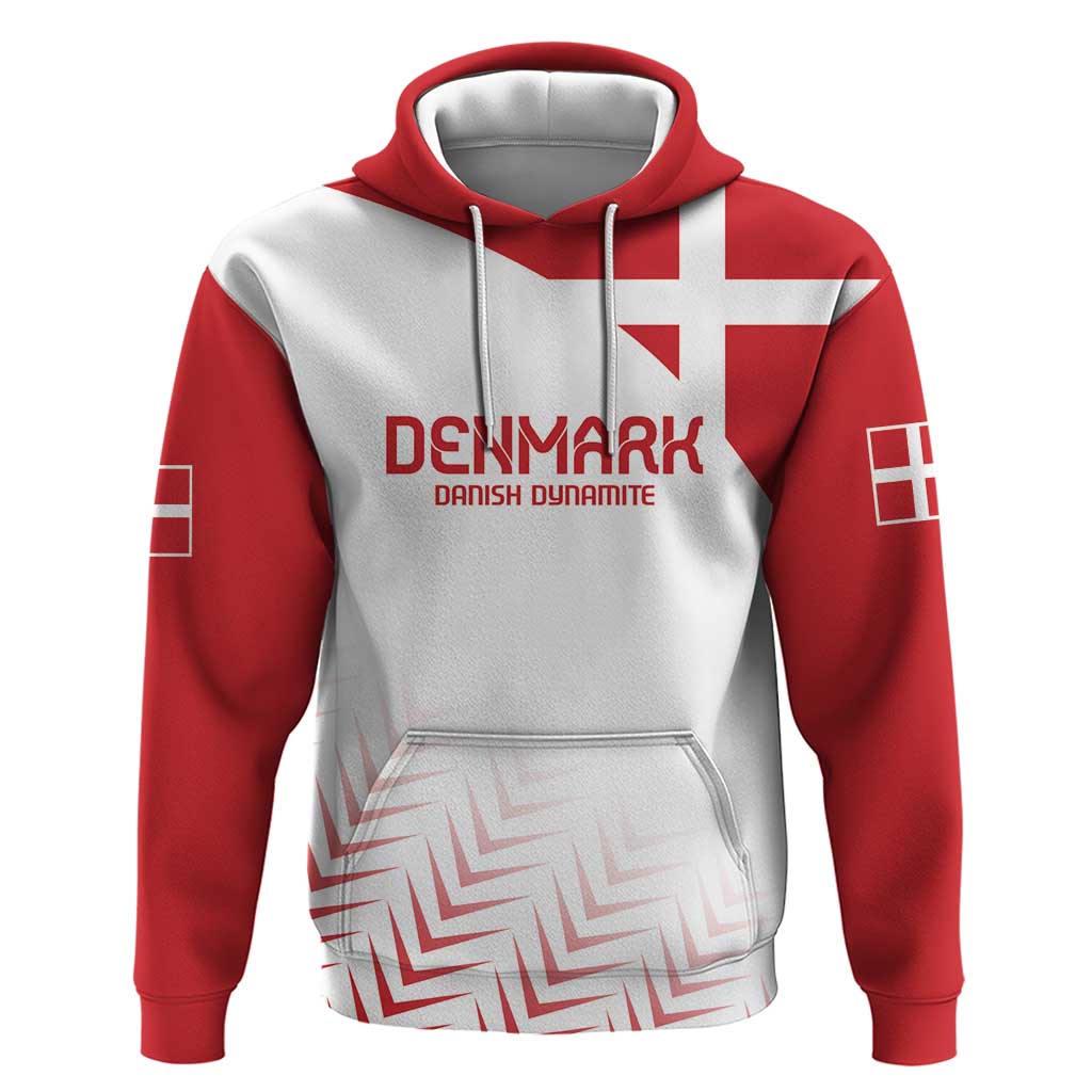 Custom Denmark Football Hoodie Come On Danish Dynamite LT9
