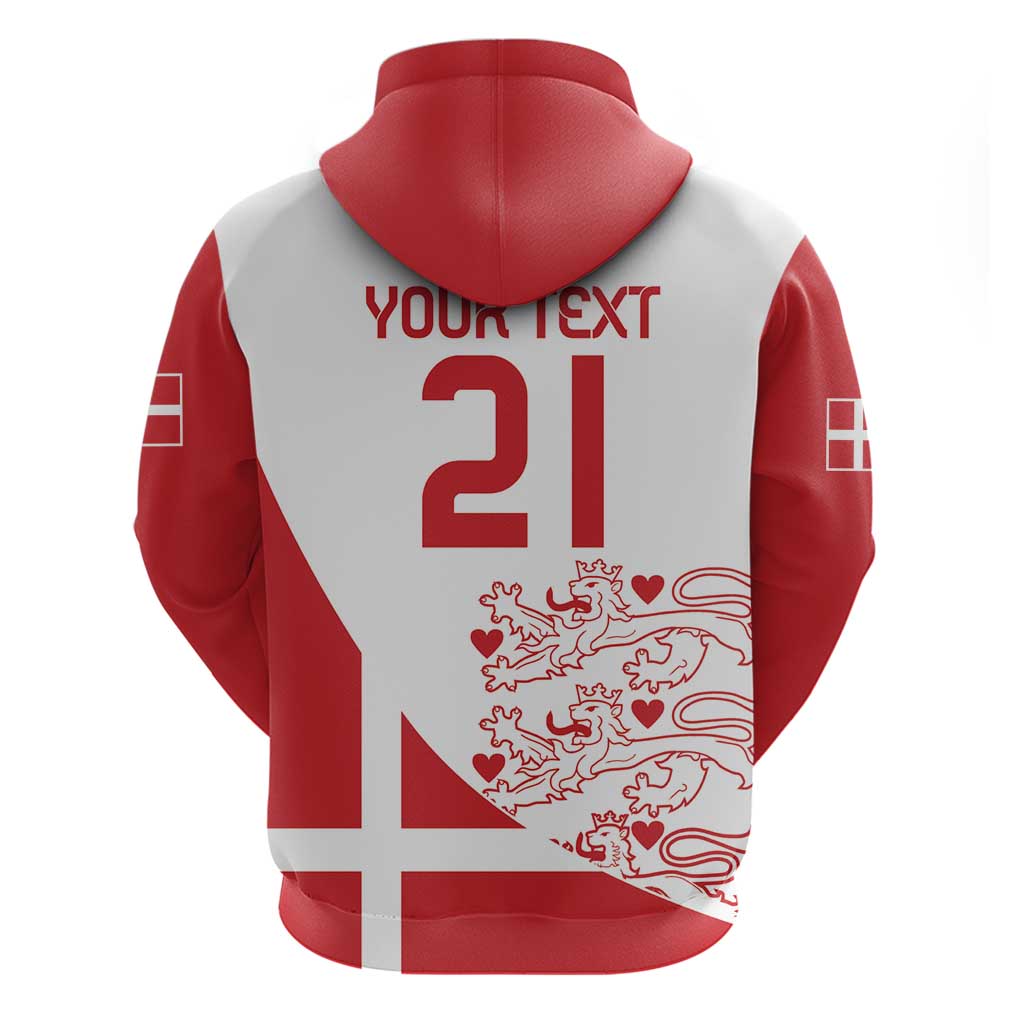 Custom Denmark Football Hoodie Come On Danish Dynamite LT9