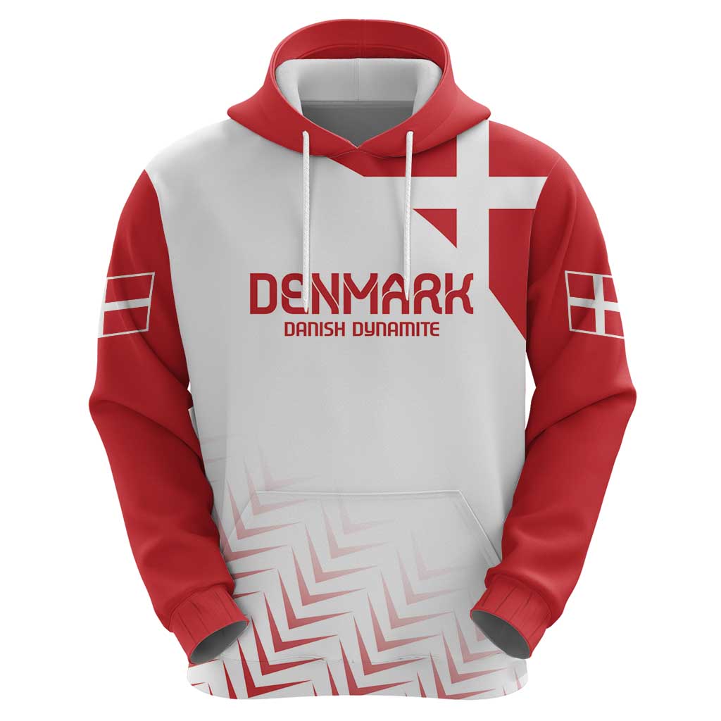 Custom Denmark Football Hoodie Come On Danish Dynamite LT9